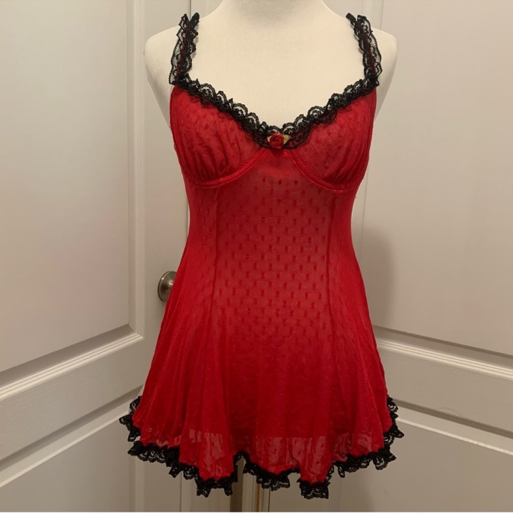 VS Vintage y2k milkmaid babydoll lingerie slip